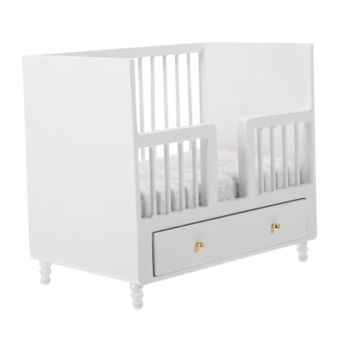 NOLITOY Puppenhaus Mini Möbel Für Kleine Erste Puppenhaus Bett Realistische Miniatur Krippe Winziges Bett Kleinkinder Puppenhaus Krippe Puppenhaus Miniatur Bett Häuser Dekoration NOLITOY Puppenhaus Mini Möbel Für Kleine Erste Puppenhaus Bett Realistische Miniatur Krippe Winziges Bett Kleinkinder Puppenhaus Krippe Puppenhaus Miniatur Bett Häuser Dekoration von NOLITOY