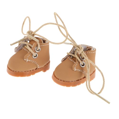 NOLITOY Puppenschuhe Verstellbare Schnürsenkel Weiche Miniatur dollschuhe für Puppenhaus Dekor Spielset Zubehör Braun Feine Schnürung Komfortabel Vielseitig Einsetzbar NOLITOY Puppenschuhe Verstellbare Schnürsenkel Weiche Miniatur dollschuhe für Puppenhaus Dekor Spielset Zubehör Braun Feine Schnürung Komfortabel Vielseitig Einsetzbar von NOLITOY