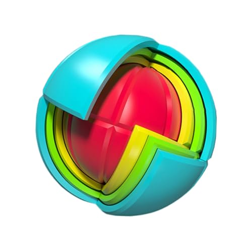 NOLITOY Puzzle Ball aus Robustem Material Bunter Regenbogen Kugellabyrinth Pädagogisches Iq Knobelspielzeug für Kreativität und Konzentration für Junge Mädchen Ab Jahren NOLITOY Puzzle Ball aus Robustem Material Bunter Regenbogen Kugellabyrinth Pädagogisches Iq Knobelspielzeug für Kreativität und Konzentration für Junge Mädchen Ab Jahren von NOLITOY
