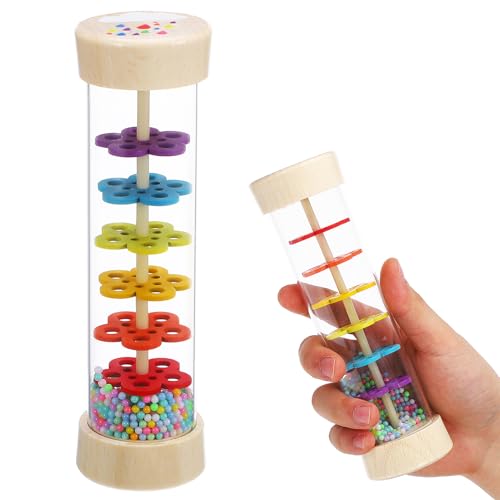 NOLITOY Rainstick Musikinstrument für Regenmacher für Musikalische Früherziehung Montessori Sicher und Tragbar für Kleinkinder und von NOLITOY