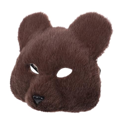 NOLITOY Realistische Braune Bärenmaske für Erwachsene Gruselige Tiergesichtsmaske aus Leichtem Material Einfach zu Tragen für Halloween-partys Maskeraden Karneval und Kostümfeste NOLITOY Realistische Braune Bärenmaske für Erwachsene Gruselige Tiergesichtsmaske aus Leichtem Material Einfach zu Tragen für Halloween-partys Maskeraden Karneval und Kostümfeste von NOLITOY