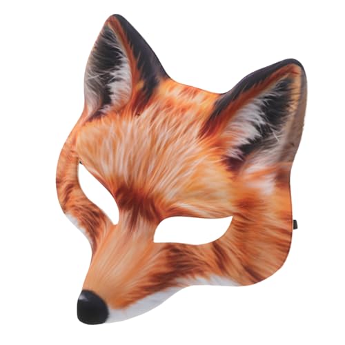 NOLITOY Realistische Fuchskostüm Halbgesichtsmaske aus Wiederverwendbar und Bequem für Halloween Karneval Cosplay Partydekorationen Geeignet für Erwachsene NOLITOY Realistische Fuchskostüm Halbgesichtsmaske aus Wiederverwendbar und Bequem für Halloween Karneval Cosplay Partydekorationen Geeignet für Erwachsene von NOLITOY