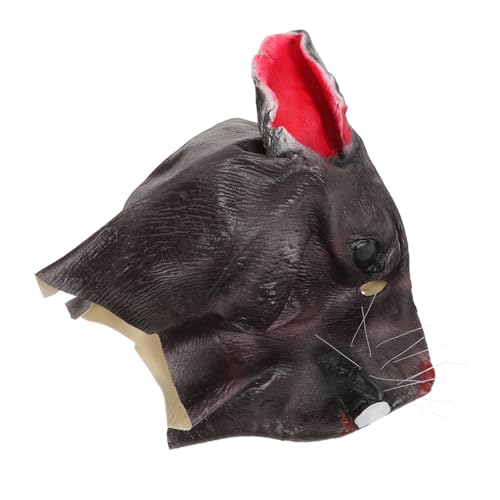 NOLITOY Realistische Rattenmaske aus Langlebigem Material für Halloween Kostüm Tierkopf-maske mit Detailreichem Design für Karneval Cosplay Fasching und Maskenbälle für Erwachsene NOLITOY Realistische Rattenmaske aus Langlebigem Material für Halloween Kostüm Tierkopf-maske mit Detailreichem Design für Karneval Cosplay Fasching und Maskenbälle für Erwachsene von NOLITOY