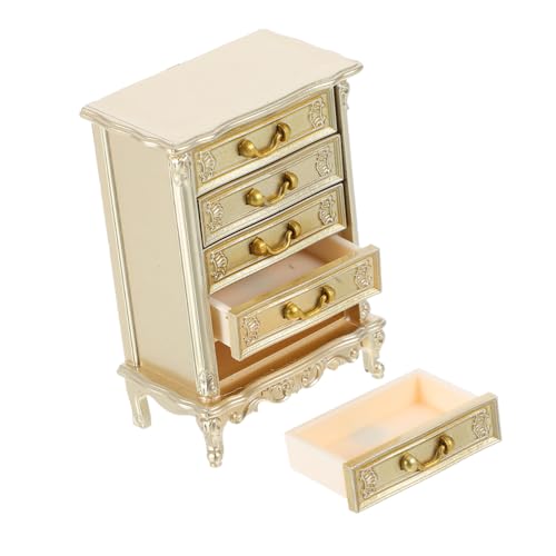 NOLITOY Realistischer Retro Beistellschrank für Schlafzimmer und Wohnzimmer Miniatur Side Table Ornament für Kreatives Spiel und Dekoration von NOLITOY