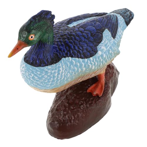 NOLITOY Realistisches Entenmodell aus Solidem Kunststoff Stabiles Vielseitiges Bauernhof-tierfiguren Naturgetreue Wildenten-Dekoration für Garten und Lernzwecke von NOLITOY