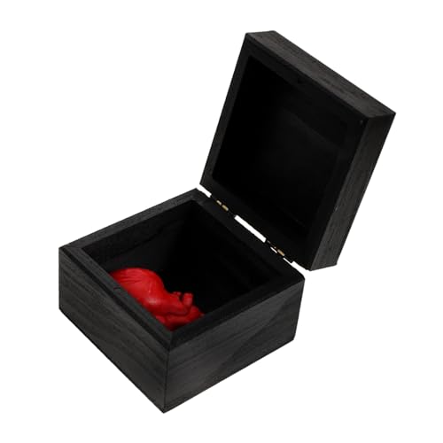 NOLITOY Realistisches Herz Modell mit Box Halloween Dekoration Gruselige Herz Requisite für Partys und Spukhäuser Perfektes Accessoire für Unvergessliche Halloween von NOLITOY