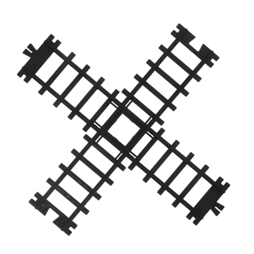 NOLITOY Realistisches Modell Eisenbahn Schienen mit Glatten Kanten Kompatibel für Fördert Motorik und Räumliche Vorstellungskraft Detailgetreue Nachbildung für Erweiterbaren Spielspaß von NOLITOY
