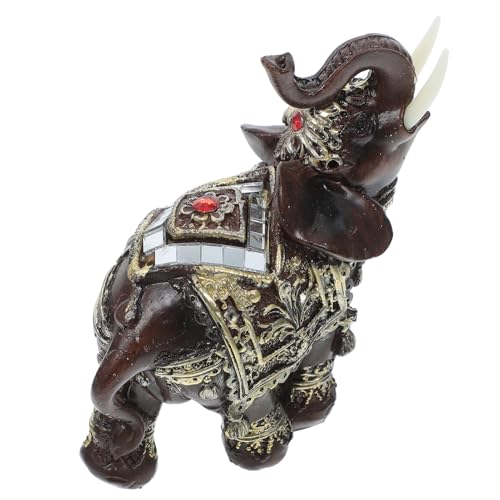 NOLITOY Resin Elefant Figur Desktop Deko Tier Skulptur aus Harz Mittelgroß für Büro Wohnzimmer Wohnzimmerregal und Schreibtisch Dekoration NOLITOY Resin Elefant Figur Desktop Deko Tier Skulptur aus Harz Mittelgroß für Büro Wohnzimmer Wohnzimmerregal und Schreibtisch Dekoration von NOLITOY