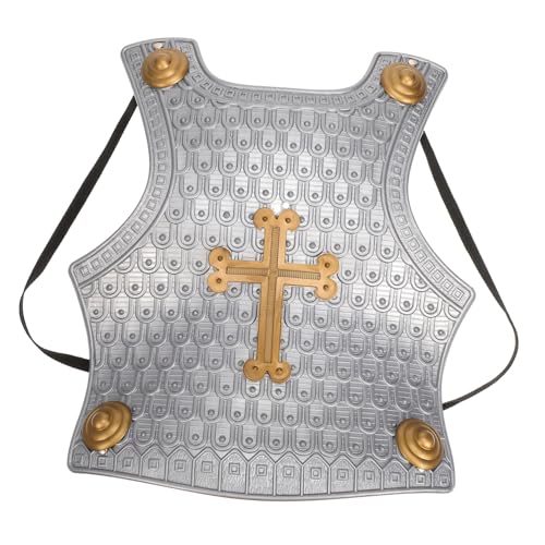 NOLITOY Rüstung Vintage Römische Kunststoff Rüstung Requisite für Kostüm Party Zubehör mit Realistischem Kreuz Brustpanzer Fördert Fantasie und Eltern Junge Mädchen Interaktion von NOLITOY