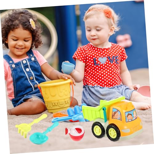 NOLITOY Sandspielzeug Set mit Strandfahrzeug Leicht Tragbar für Outdoor Strand Garten Spielplatz Geeignet für Jungen Mädchen Ab Jahren Farb Kooperationsfähigkeit Zufällige Zufällige Farbe von NOLITOY