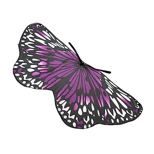 NOLITOY Schmetterlings-Umhang Schmetterlingsflügel Flügel verkleiden Sich Ornament Umhang für die Party schmetterlingsförmiger Flügelumhang Cosplay Mantel bilden Dekorationen Kind Violett von NOLITOY