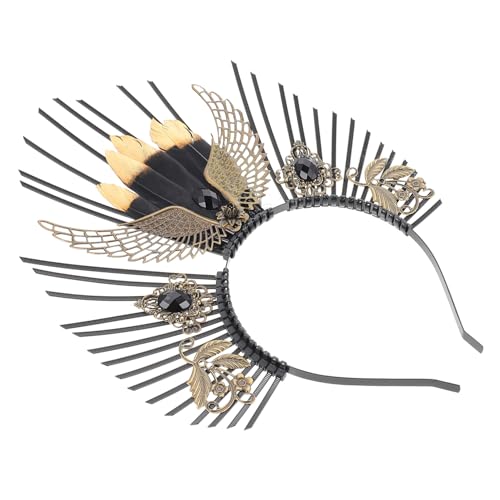 NOLITOY Schwarzes Haarband Damen Gothic Heiligenschein Stirnband aus Hochwertigem Kunststoff für Partys und Kostüm DIY Haarschmuck Strapazierfähig und Vielseitig Einsetzbar NOLITOY Schwarzes Haarband Damen Gothic Heiligenschein Stirnband aus Hochwertigem Kunststoff für Partys und Kostüm DIY Haarschmuck Strapazierfähig und Vielseitig Einsetzbar von NOLITOY