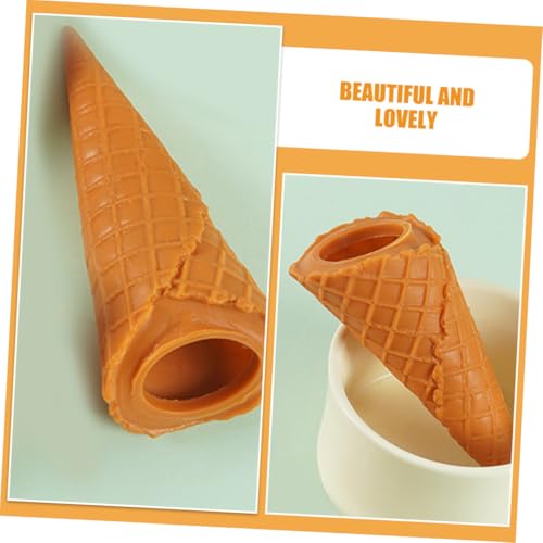 NOLITOY Simulation Eiscreme Modell aus Leichtem PVC Farbenfrohes Realistisches Dessert Dekorationsfigurine für Ladenauslage Miniaturhaus und Kreative DIY Deko von NOLITOY