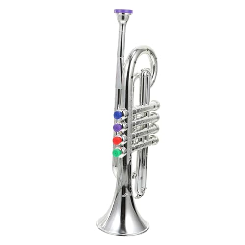 NOLITOY Simulation Trompete Trompeten Nachbildung Buntes Musikspielzeug für Kleinkinder Ab Jahren Pädagogisches Blasinstrument Kreatives Kinderinstrument Geschenk von NOLITOY