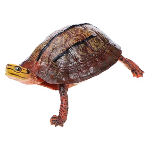 NOLITOY Simulierte Schildkrötenfigur aus Kunststoff Kindgerechtes Lernspielzeug für Kognitive Entwicklung Dekorative Miniatur Schildkröte für Innen und Außenbereich Wetterfestes Tiermodell von NOLITOY