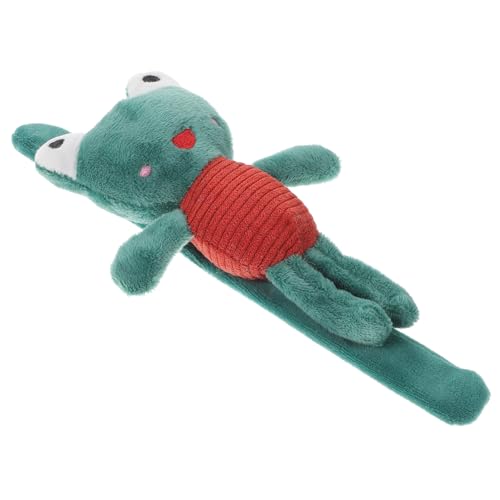NOLITOY Slap Armband Plüsch Tierform Weiches Stoffarmband mit Lustigem Frosch design Leicht und Tragbar für Party Geburtstag Kindergeburtstag Geschenk für Jungen und Mädchen NOLITOY Slap Armband Plüsch Tierform Weiches Stoffarmband mit Lustigem Frosch design Leicht und Tragbar für Party Geburtstag Kindergeburtstag Geschenk für Jungen und Mädchen von NOLITOY