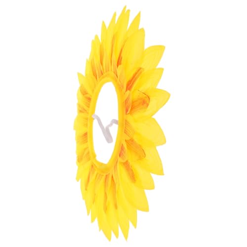 NOLITOY Sonnenblumen Kopfbedeckung Lustiges Sportfest Verkleidungsgelbes Cosplay Stirnband für Karneval und Themenparty von NOLITOY