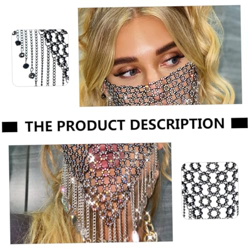 NOLITOY Strass Quasten Gesichtskette Masquerade Maske Karneval Damen Kristallbesetzte Gesichtsdekoration Leichtes Vintage Schmuckaccessoire für Cosplay und Halloween NOLITOY Strass Quasten Gesichtskette Masquerade Maske Karneval Damen Kristallbesetzte Gesichtsdekoration Leichtes Vintage Schmuckaccessoire für Cosplay und Halloween von NOLITOY