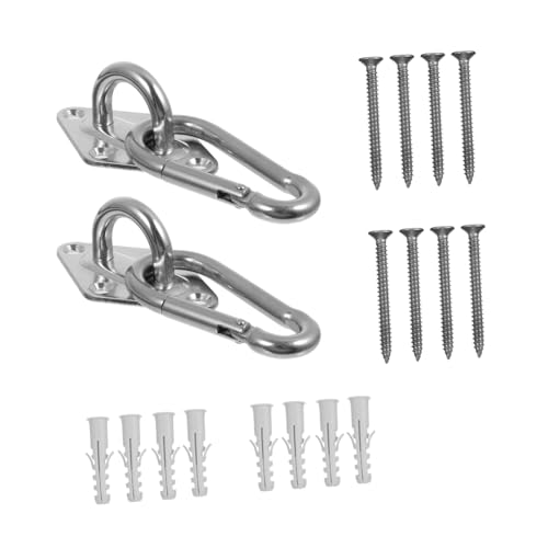NOLITOY Teiliges Edelstahl Karabinerhaken Rostfreie Federverbinder Vielseitige Outdoor und Indoor Hängeset für Schaukel Hängematte Fitnessgeräte Sichere Aufhängung Am Holzbalken NOLITOY Teiliges Edelstahl Karabinerhaken Rostfreie Federverbinder Vielseitige Outdoor und Indoor Hängeset für Schaukel Hängematte Fitnessgeräte Sichere Aufhängung Am Holzbalken von NOLITOY