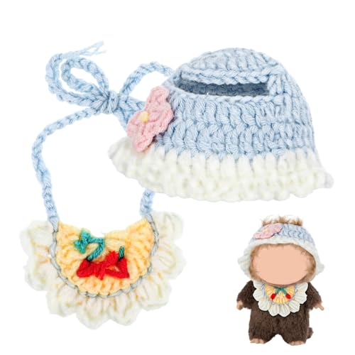 NOLITOY Teiliges Puppen-zubehörset mit Häkelmütze und Halstuch Kompatibel mit Puppen Niedliche Kopfbedeckung und Cape-Halstuch für Kreative Fotoshootings und Puppenhaus-spielspaß NOLITOY Teiliges Puppen-zubehörset mit Häkelmütze und Halstuch Kompatibel mit Puppen Niedliche Kopfbedeckung und Cape-Halstuch für Kreative Fotoshootings und Puppenhaus-spielspaß von NOLITOY
