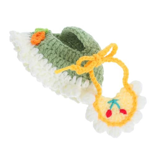 NOLITOY Teiliges Puppenkostüm aus Baumwolle Weicher Gewebter Puppenhut mit Passender Puppenkopfbedeckung Kopfbekleidung für Kuscheltiere für Festival Partydekoration Kompatibel mit Labubu von NOLITOY