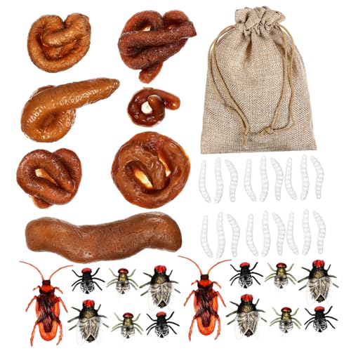 NOLITOY Teiliges Realistisches Fake Poop mit Fake Maggots und Insekten Geruchloses Scherzspielzeug für Aprilscherz und Partyspaß Langlebig und Realitätsnah für Familien und Freunde NOLITOY Teiliges Realistisches Fake Poop mit Fake Maggots und Insekten Geruchloses Scherzspielzeug für Aprilscherz und Partyspaß Langlebig und Realitätsnah für Familien und Freunde von NOLITOY