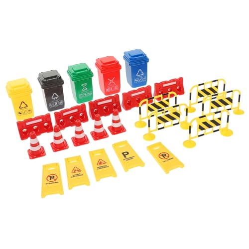 NOLITOY Teiliges Verkehrszeichen Modell Spielset aus Kunststoff Langlebig und Sicher Inklusive Roter Verkehrskegel Gelber Absperrungen Roter Barrieren und Englischer Warnschilder NOLITOY Teiliges Verkehrszeichen Modell Spielset aus Kunststoff Langlebig und Sicher Inklusive Roter Verkehrskegel Gelber Absperrungen Roter Barrieren und Englischer Warnschilder von NOLITOY