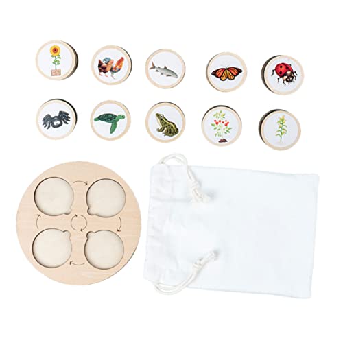 NOLITOY Tierlebenszyklus Lernspielzeug Holzmodell mit Ablage Realistische Wachstumsphasen Tiere Pädagogisches Puzzle für Ab Jahren Fördert Wissen und Fantasie Tragbar für Schule und NOLITOY Tierlebenszyklus Lernspielzeug Holzmodell mit Ablage Realistische Wachstumsphasen Tiere Pädagogisches Puzzle für Ab Jahren Fördert Wissen und Fantasie Tragbar für Schule und von NOLITOY