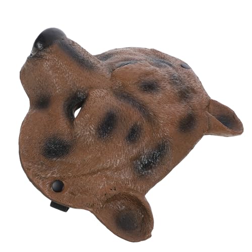 NOLITOY Tiermaske Bär für Halloween und Karneval Realistische Tiergesichtsmaske aus PU Material für Kostümpartys und Rollenspiele Vielseitiges Zubehör für Erwachsene von NOLITOY