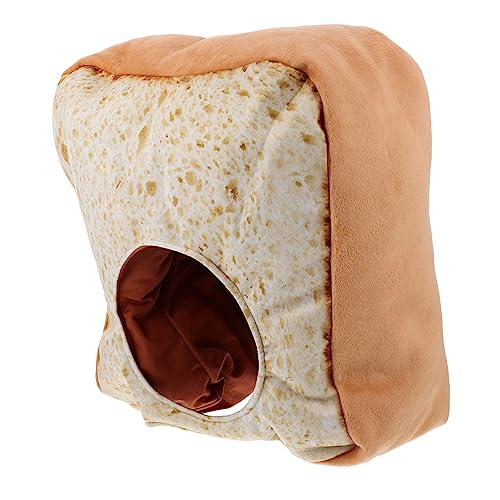 NOLITOY Toast Brot Hut Plüschmütze für Diy Selfie Requisiten Lustiges Kostüm Zubehör für Karneval und Partys Adorable Toast Design Langlebig und Auffällig von NOLITOY