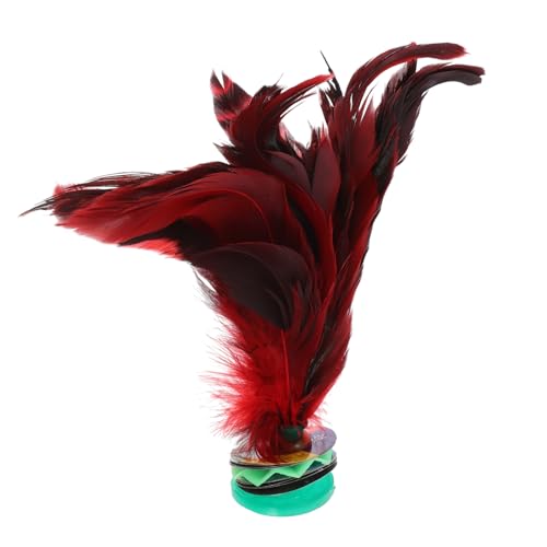 NOLITOY Traditioneller Chinesischer Shuttlecock aus Hochwertigem Material Mittlere Federleichtes Freizeitspielzeug Balance und Fuß Auge Koordination für Studenten von NOLITOY