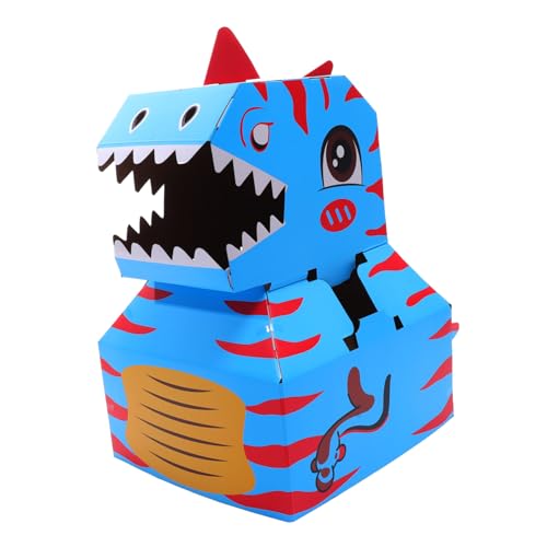 NOLITOY Tragbares DIY Dinosaurier aus Pappkarton zum Zusammenbauen Kreatives Lernspielzeug für Fördert Fantasie und Handwerkliche Fähigkeiten Geeignet für Rollenspiele und Cosplay NOLITOY Tragbares DIY Dinosaurier aus Pappkarton zum Zusammenbauen Kreatives Lernspielzeug für Fördert Fantasie und Handwerkliche Fähigkeiten Geeignet für Rollenspiele und Cosplay von NOLITOY
