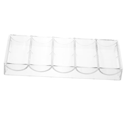NOLITOY Transparentes Pokerchip tablett mit Fächern Verschleißfestes Aufbewahrungsfach für Multifunktionales Tray für Kartenspiele Große Kapazität Praktische und Langlebige Chip Box NOLITOY Transparentes Pokerchip tablett mit Fächern Verschleißfestes Aufbewahrungsfach für Multifunktionales Tray für Kartenspiele Große Kapazität Praktische und Langlebige Chip Box von NOLITOY