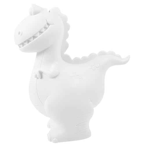 NOLITOY Unbemalte DIY Dinosaurier Figur Vinyl Skulptur zum Bemalen Kreatives Bastelset für Erwachsene Kompakt für Kunstprojekte und Dekoration von NOLITOY