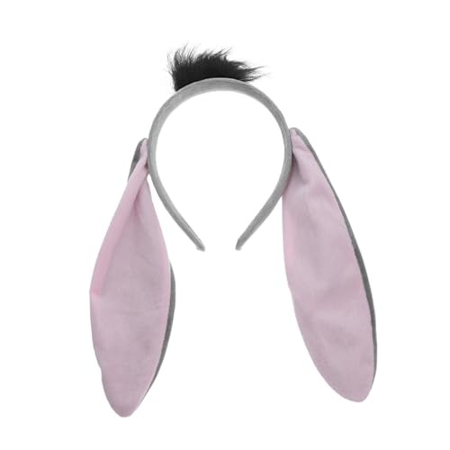 NOLITOY Verstellbares Eselohren Stirnband Plüsch Kostüm Haarreif für Halloween Party Cosplay Geburtstagsfeier Tierverkleidung Karneval Zubehör NOLITOY Verstellbares Eselohren Stirnband Plüsch Kostüm Haarreif für Halloween Party Cosplay Geburtstagsfeier Tierverkleidung Karneval Zubehör von NOLITOY