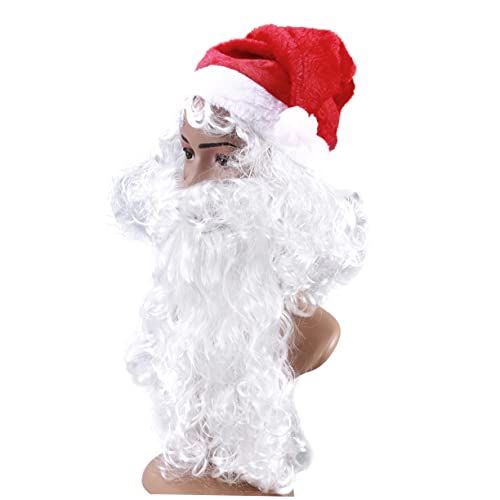 NOLITOY Weihnachtsschmuck 3st Weihnachtsmann Kostüm Perücken Cosplay Bilden Halloweenkostüm von NOLITOY