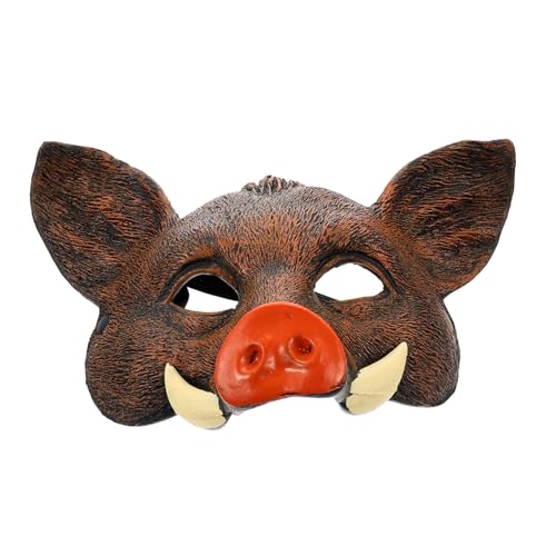 NOLITOY Wildschwein Maske Maskerade Masken Erwachsene Tier Gruselige Maske Maskerade Party Led Realistisch Party-cosplay-requisite Schweinekopfmasken Eber Besonderer Look Pu Braun NOLITOY Wildschwein Maske Maskerade Masken Erwachsene Tier Gruselige Maske Maskerade Party Led Realistisch Party-cosplay-requisite Schweinekopfmasken Eber Besonderer Look Pu Braun von NOLITOY
