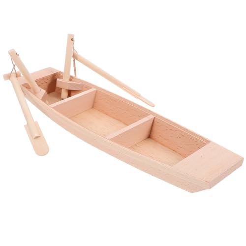 Unlackiertes hölzernes Ruderboot, Mini-Holzboot-Modellfigur für DIY Handwerk Schule Projekt Geburtstag Party Home Office Tischdekoration Unlackiertes hölzernes Ruderboot, Mini-Holzboot-Modellfigur für DIY Handwerk Schule Projekt Geburtstag Party Home Office Tischdekoration von NOLITOY