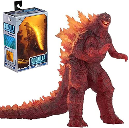 NOLLAM 18 cm Anime Figure 2019 Godzilla King of The Monsters Burning Godzilla Surrounding Action Figures Dinosaur Collector Model Statue Toy (Rot) von NOLLAM