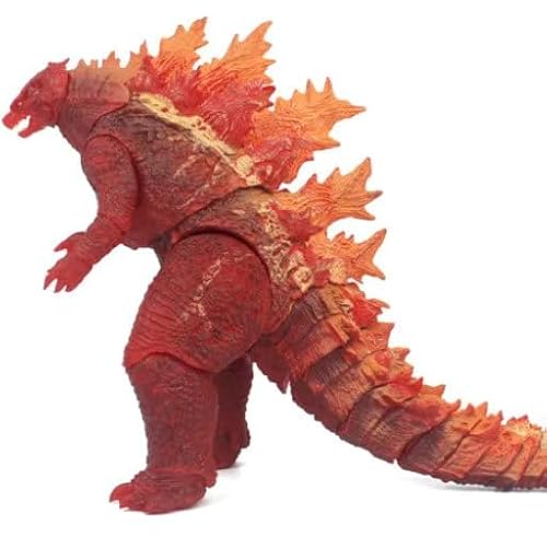 NOLLAM 18 cm Anime Figure 2019 Godzilla King of The Monsters Burning Godzilla Surrounding Action Figures Dinosaur Collector Model Statue Toy (Rot) von NOLLAM