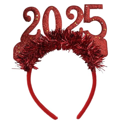 NONGYU 2025 Silvester-Party-Stirnband für Erwachsene und Kinder, Pailletten-Haarreif, Weihnachtsfeier, Kopfbedeckung, Neujahrsfest, Kopfschmuck NONGYU 2025 Silvester-Party-Stirnband für Erwachsene und Kinder, Pailletten-Haarreif, Weihnachtsfeier, Kopfbedeckung, Neujahrsfest, Kopfschmuck von NONGYU