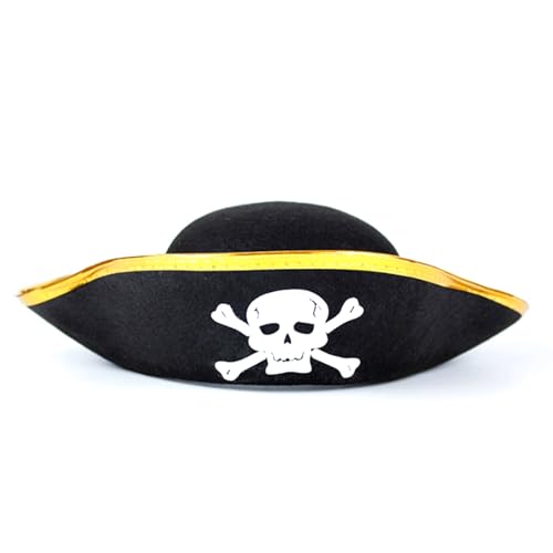 NONGYU Bühnenauftritte Piratenhut für alle Altersgruppen Maskerade Party Kapitän Hut/Augenklappen Halloween Kostüm Hut Partyzubehör NONGYU Bühnenauftritte Piratenhut für alle Altersgruppen Maskerade Party Kapitän Hut/Augenklappen Halloween Kostüm Hut Partyzubehör von NONGYU