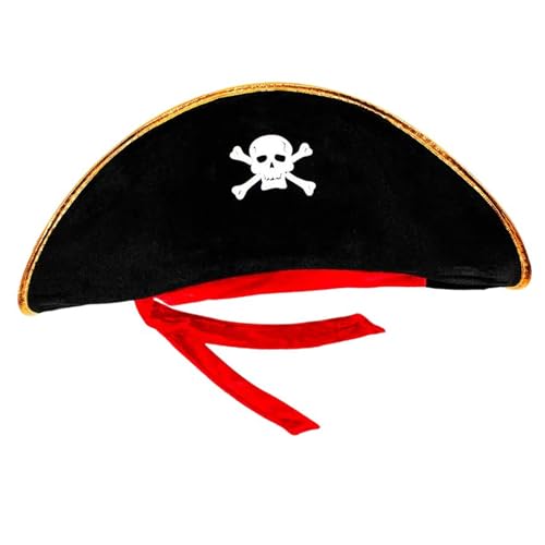 NONGYU Bühnenauftritte Piratenhut für alle Altersgruppen Maskerade Party Kapitän Hut/Augenklappen Halloween Kostüm Hut Partyzubehör NONGYU Bühnenauftritte Piratenhut für alle Altersgruppen Maskerade Party Kapitän Hut/Augenklappen Halloween Kostüm Hut Partyzubehör von NONGYU