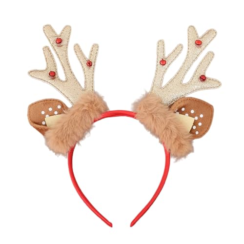 NONGYU Haarreif mit Rentier-/Hirschhorn-Motiv, stilvolles Design, Haarreif für Weihnachten, Kostüm, Veranstaltung, Strumpffüller, Urlaub, Kopfschmuck NONGYU Haarreif mit Rentier-/Hirschhorn-Motiv, stilvolles Design, Haarreif für Weihnachten, Kostüm, Veranstaltung, Strumpffüller, Urlaub, Kopfschmuck von NONGYU