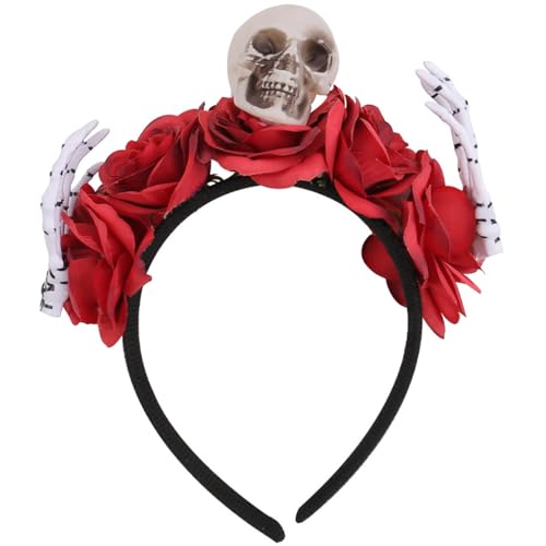 NONGYU Halloween-Party-Kopf-Accessoire, schwarzer Totenkopf-Blumen-Design, verstellbar, für Kostüme, Erwachsene, Kinder, Veranstaltungen, alle Altersgruppen, Festival-Haarband für Veranstaltungen NONGYU Halloween-Party-Kopf-Accessoire, schwarzer Totenkopf-Blumen-Design, verstellbar, für Kostüme, Erwachsene, Kinder, Veranstaltungen, alle Altersgruppen, Festival-Haarband für Veranstaltungen von NONGYU