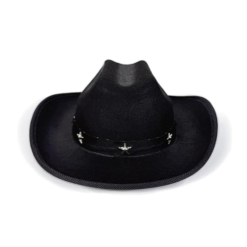 NONGYU Kinderhut mit Sternenbesatz, für Kinder, bequem und modisch, für Partys und den täglichen Gebrauch, Rollenspiele, Cowboyhüte von NONGYU