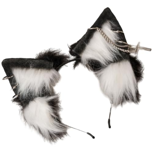 NONGYU Plüsch-Wolf-Haarbänder mit Katzenohren, alternativer modischer Haarreif für Fotoshootings oder Freizeitausflüge NONGYU Plüsch-Wolf-Haarbänder mit Katzenohren, alternativer modischer Haarreif für Fotoshootings oder Freizeitausflüge von NONGYU