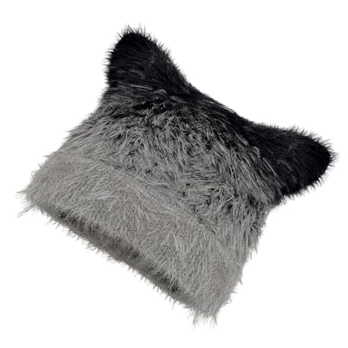 NONGYU Übergroßer Kätzchenhut mit Ohren, bunte Skimütze, pelzige Ohren, Cartoon-Foto-Requisiten, Outdoor-Kopfwickel für Halloween NONGYU Übergroßer Kätzchenhut mit Ohren, bunte Skimütze, pelzige Ohren, Cartoon-Foto-Requisiten, Outdoor-Kopfwickel für Halloween von NONGYU