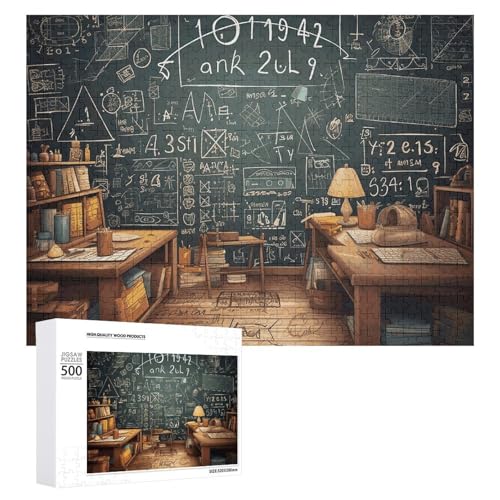 Mathe-Puzzle für Damen und Herren, 500 Teile, Puzzle für Erwachsene, herausforderndes Puzzle für Familie, Hochzeitsgeschenk Mathe-Puzzle für Damen und Herren, 500 Teile, Puzzle für Erwachsene, herausforderndes Puzzle für Familie, Hochzeitsgeschenk von NONHAI