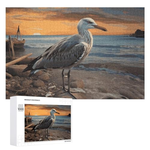 Möwen-Puzzle für Damen und Herren, 1000 Teile, Puzzle für Erwachsene, herausforderndes Puzzle für Familie, Hochzeitsgeschenk von NONHAI